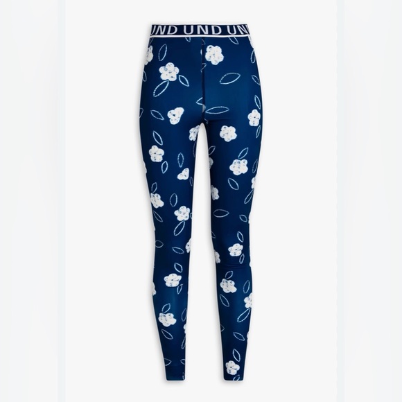 Baum und Pferdgarten Blue Floral Women's stretch Leggings NWT Size L - Picture 3 of 4